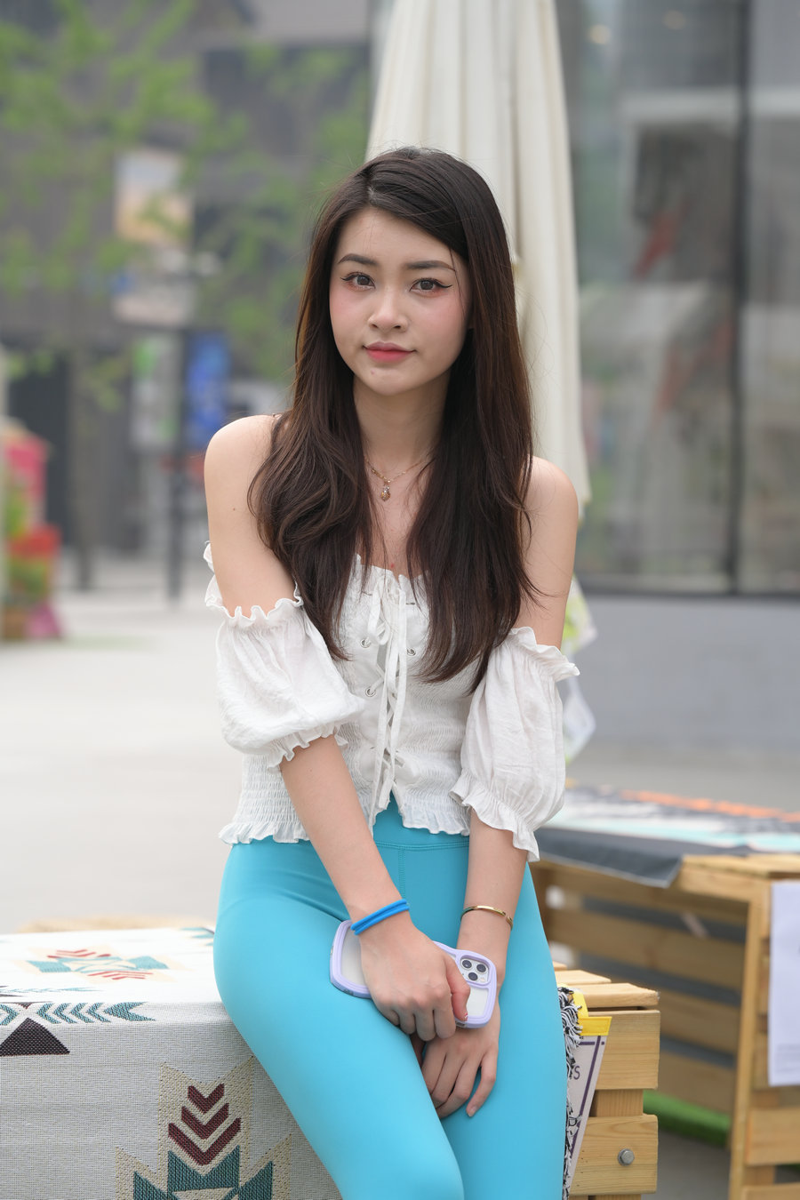 图片[2]-蓝色瑜伽裤漂亮女孩 J3299 769P-12.9GB-阡陌图库