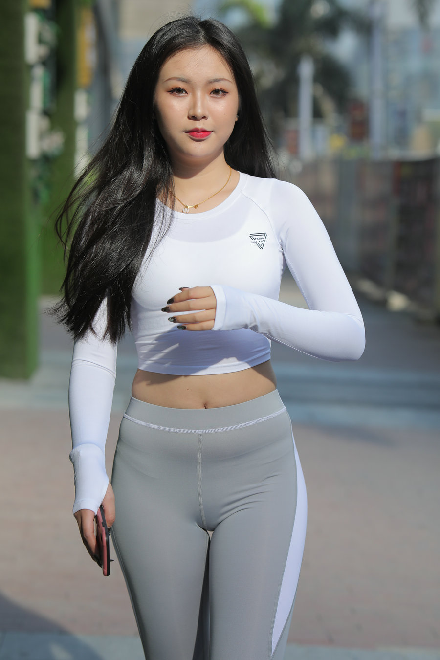 图片[1]-灰色瑜伽裤女孩 J0907 468P2V-6.31GB-阡陌图库