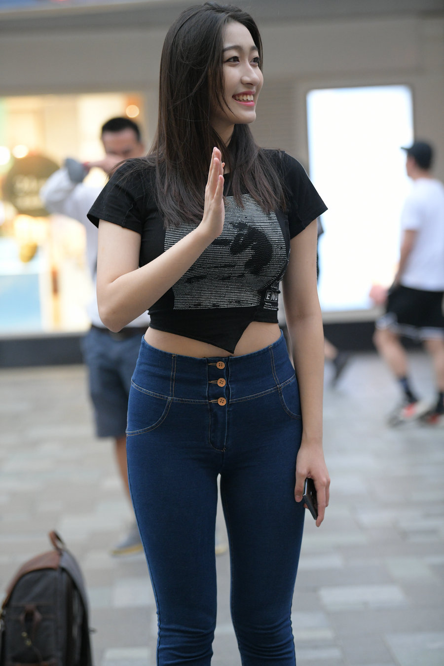 图片[1]-紧身牛仔裤女人J2784 240P-6.66GB-阡陌图库