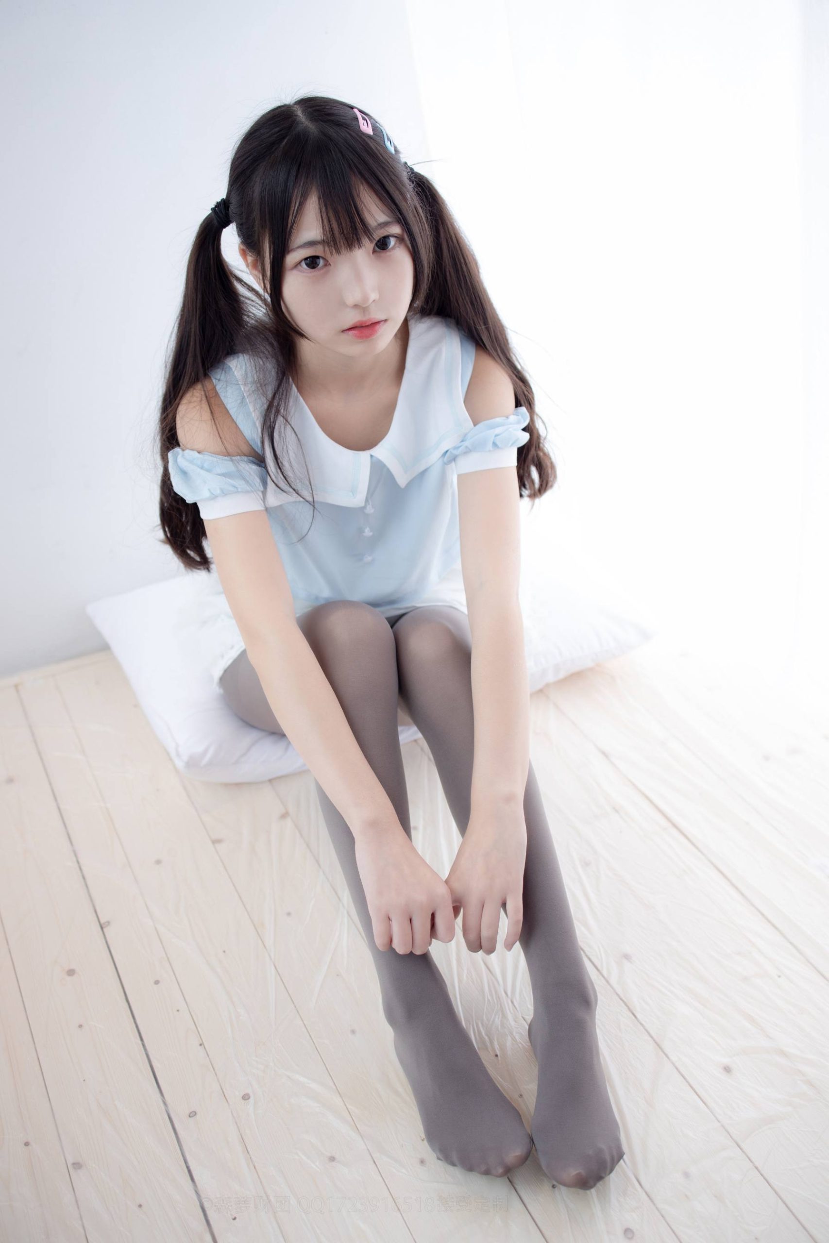 图片[3]-超级甜美的灰丝小姑娘【86P】20005-阡陌图库
