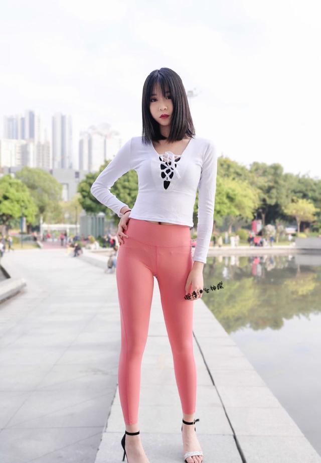 图片[2]-粉色瑜伽裤年轻女孩 J1311 417P17V-14.9GB-阡陌图库