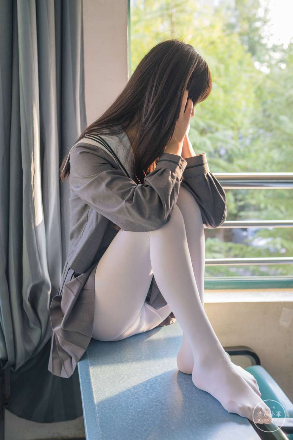图片[4]-白丝清纯少女真的太可爱了【60P】20001-阡陌图库