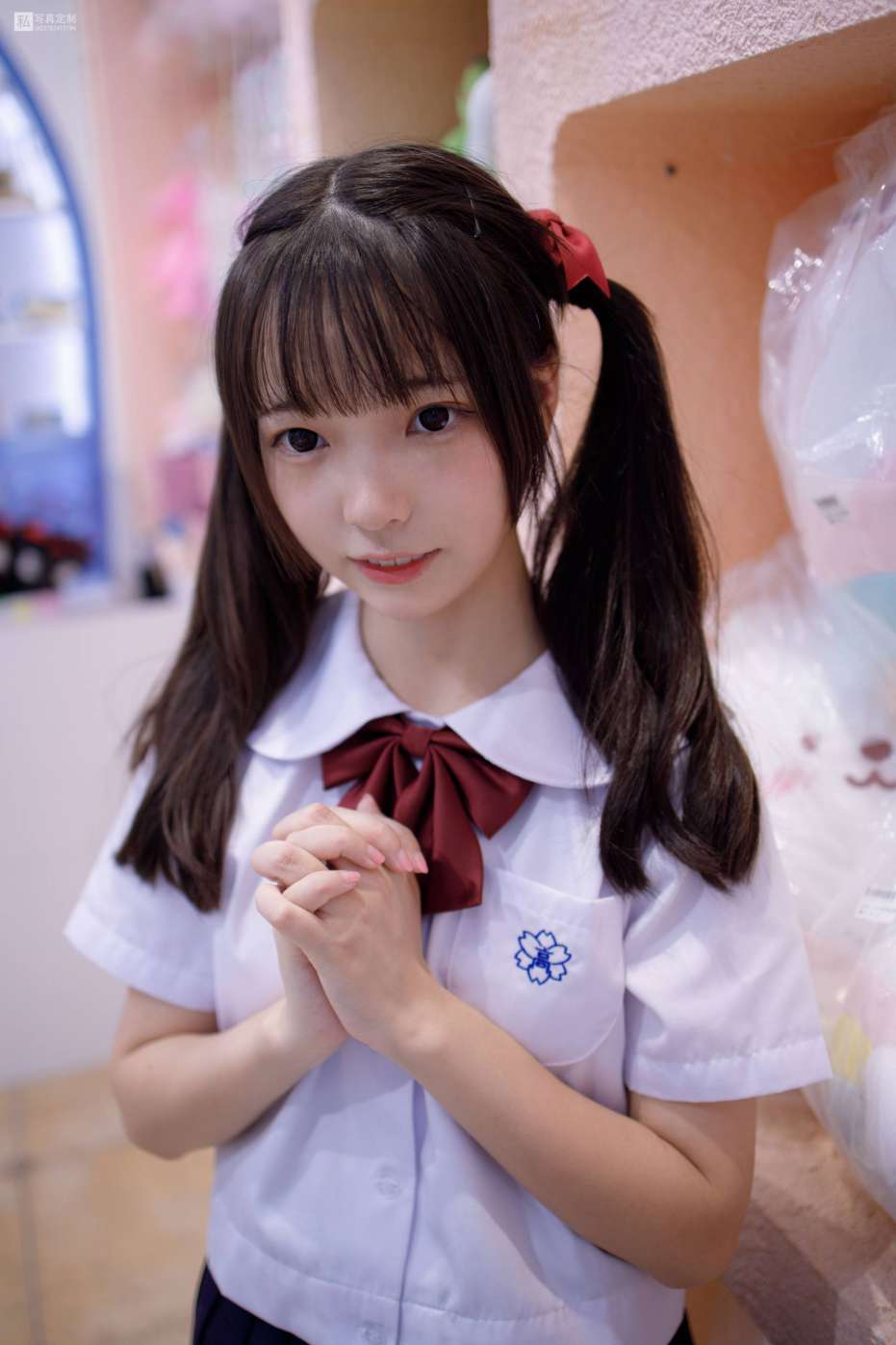 图片[4]-眼神好清澈的双马尾白丝女孩【75P】20019-阡陌图库