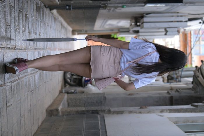 非常清纯甜美的短裙姑娘在逛街【458P】00052-阡陌图库